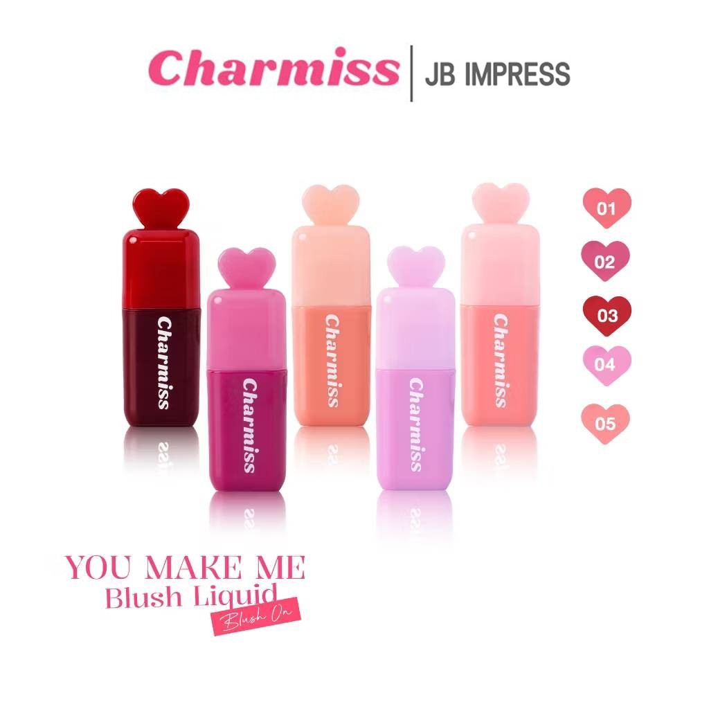 [ใหม่] Charmiss You Make Me Blush Liquid Blush On 3.5g ชาร์มิส บลัชน้ำมินิฮาร์ท