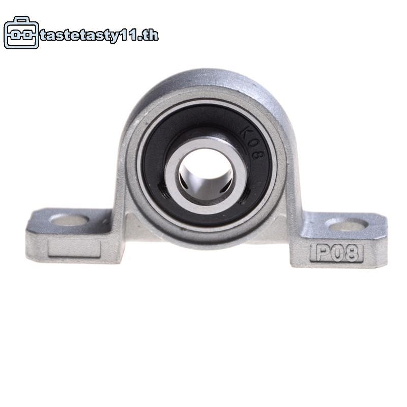 TA สังกะสีอัลลอยด์เส้นผ่านศูนย์กลาง 8 มม. Bore Ball Bearing Pillow Blo Mounted Support KP08 ใหม่ TH