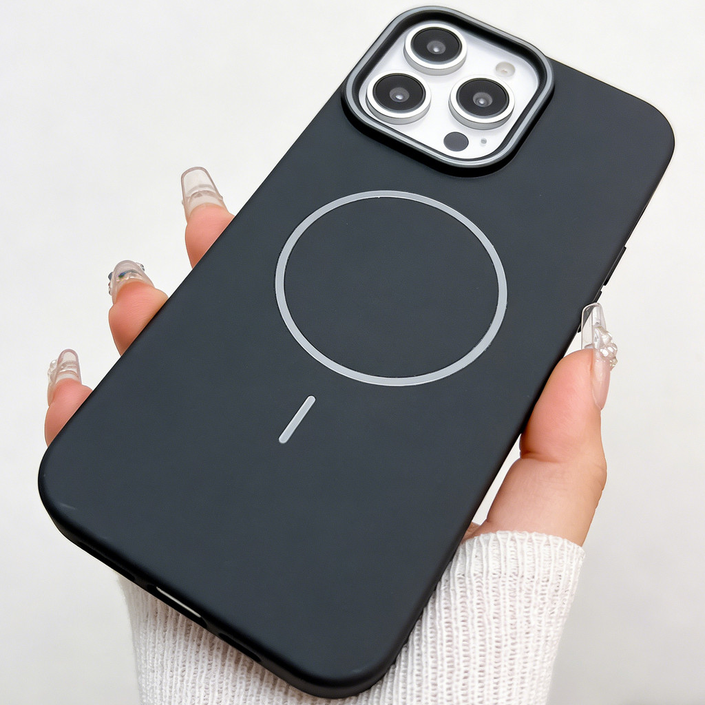 เคสซิลิโคนเหลวแบบนุ่มสําหรับ iPhone 17 16 15 13 12 14 11 Pro Max Plus 17Air เคสป้องกันแม่เหล็ก