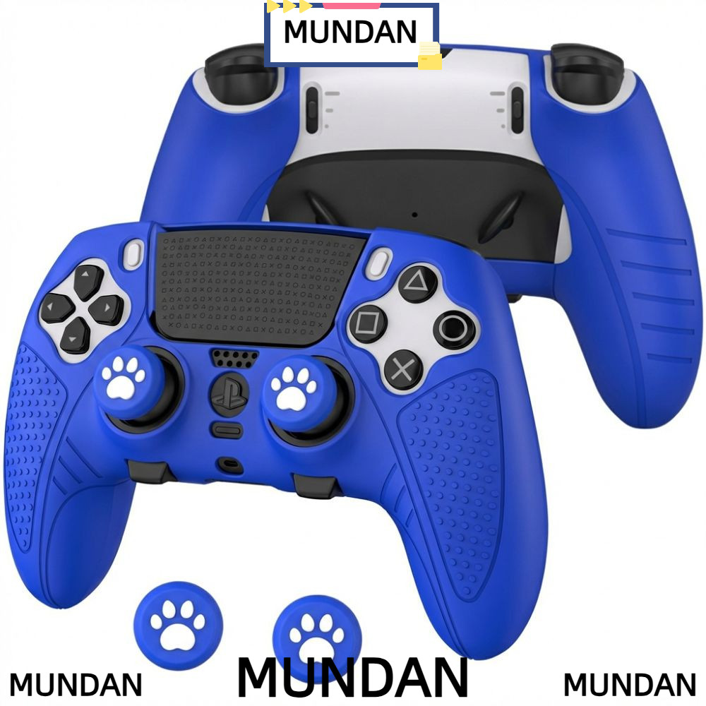MUNDAN Controller Skin, ซิลิโคนพร้อม Thumb Grip Caps Controller Set, Anti-scratch แขนป้องกันสําหรับ 