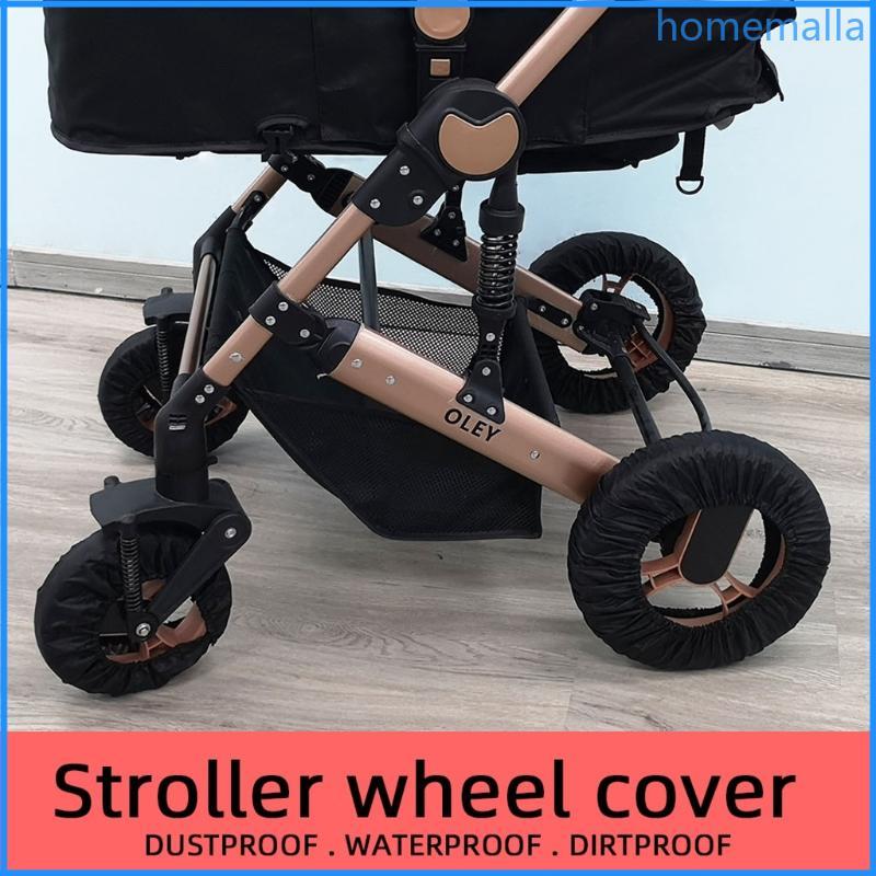 HO 2 ชิ้นรถเข็นเด็กล้อกันฝุ่นสําหรับฝาครอบป้องกันรถเข็นเด็กฝาครอบล้อ S