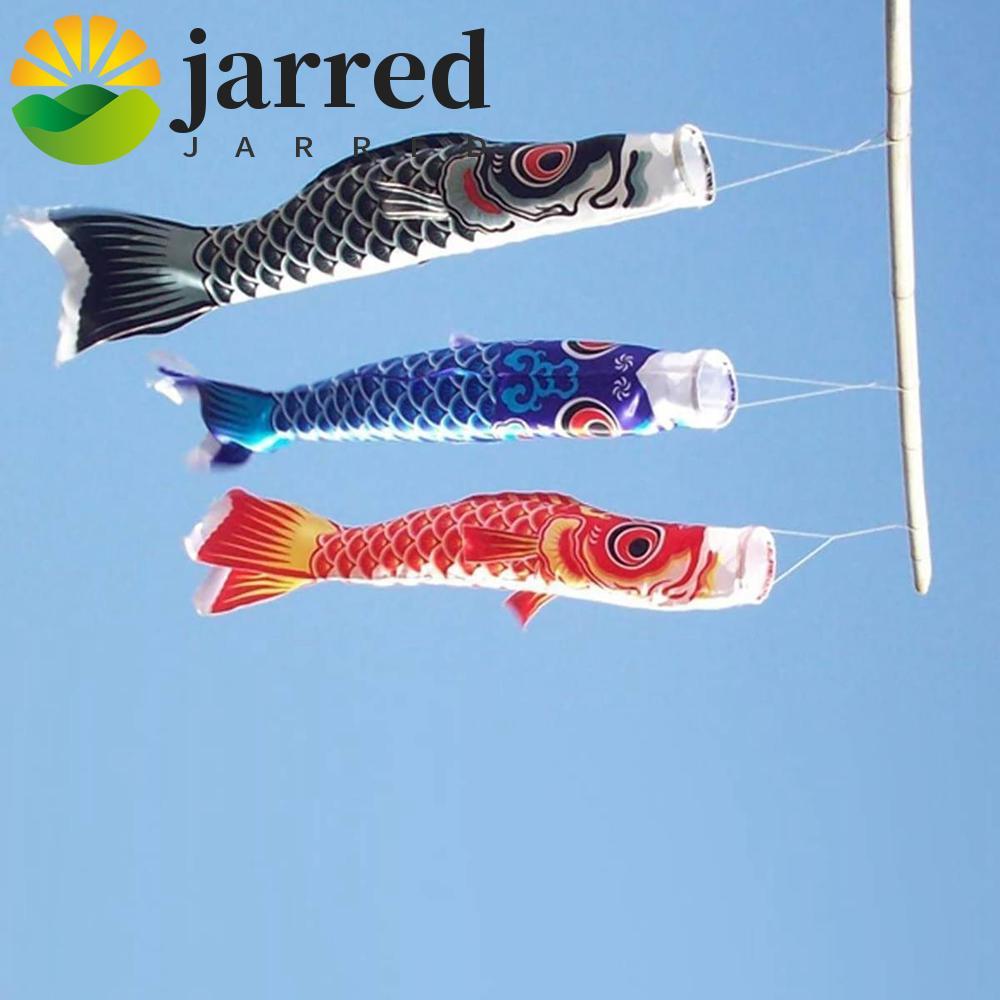 JARRED Windsock 40/70/100 ซม.Yard Decor กลางแจ้งสไตล์ญี่ปุ่นปลาคาร์พธง
