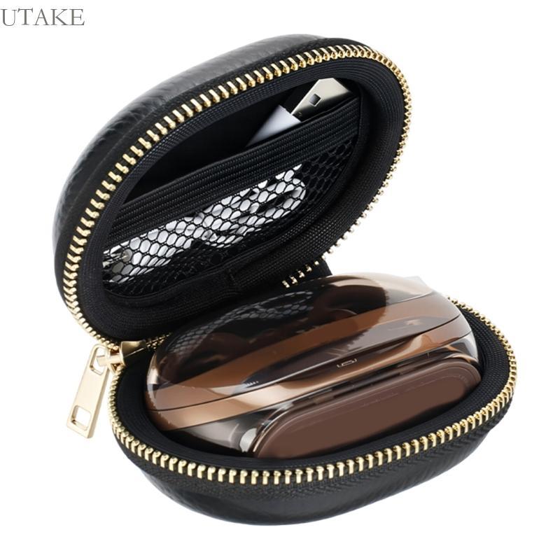 Utake เคสเปลือกแข็งป้องกันน้ําสําหรับคลิปที่เก็บหูฟัง