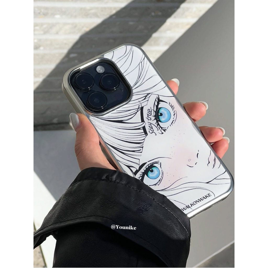 ฤดูใบไม้ผลิฤดูร้อนแสงเอเชียสาวสไตล์การ์ตูนสองมิติหญิงสูงเหมาะสําหรับ iphone17pro/17promax เคสป้องกัน Apple 16 เคสโทรศัพท์ 16promax เคสป้องกัน 15 กันกระแทก 13/14 กรณี 11/12/12promax/17air