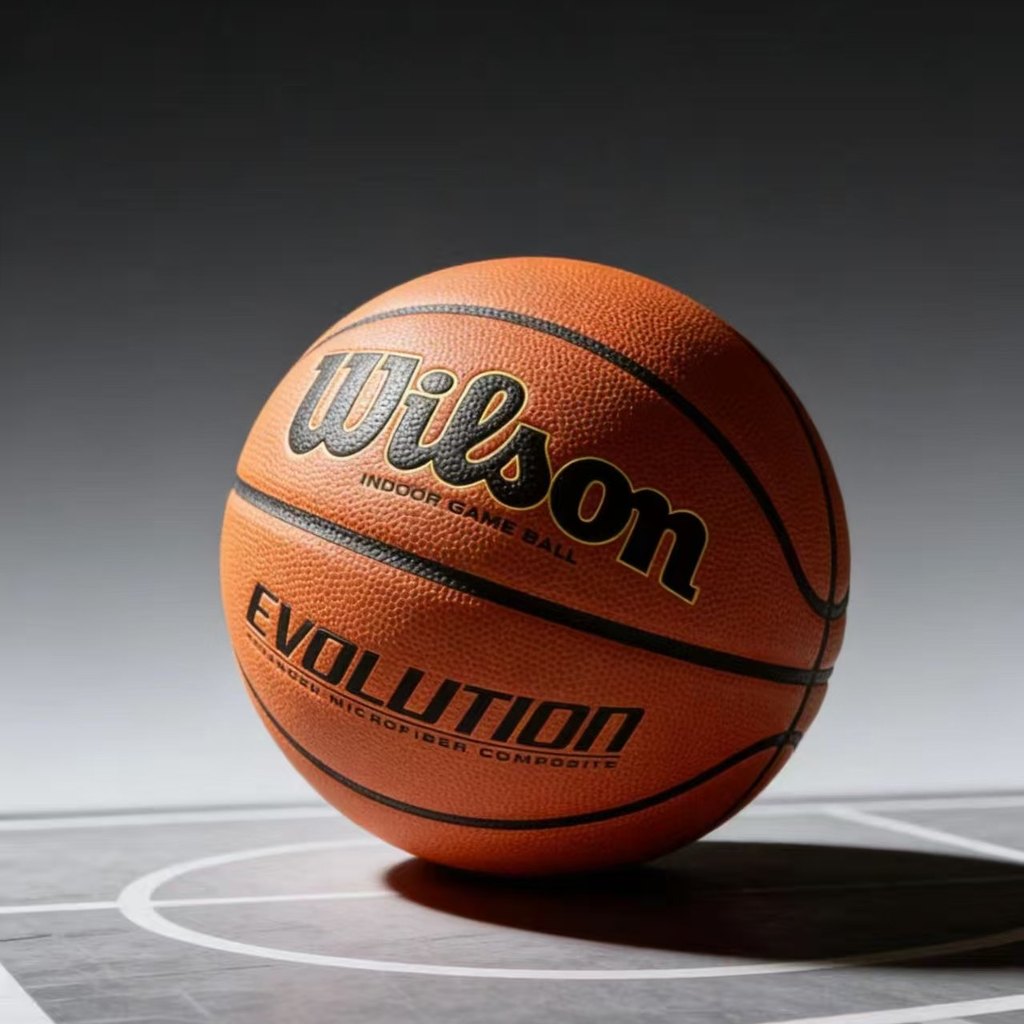 บาสเก็ตบอล Wilson Evolution National สำหรับใช้ในสนามindoors มีวัสดุPUและหนังนิ่มไมโครไฟเบอร์