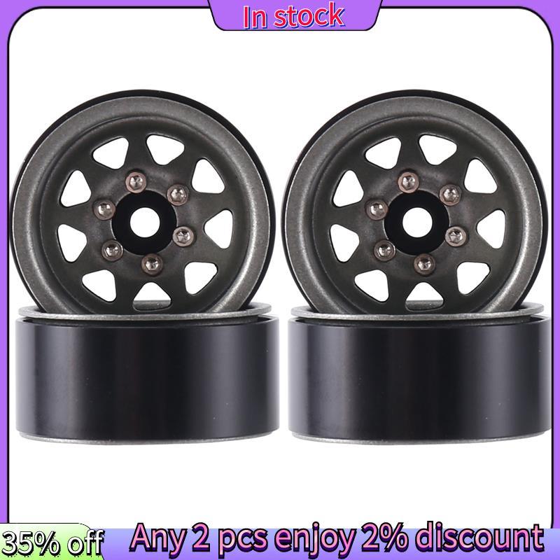 In stock-1 IN Beadlock ล้อขอบลบ Offset 3.78 มม.ฮับสําหรับ 1/18 1/24 RC Crawler รถ SCX24 AX24 TRX4M F