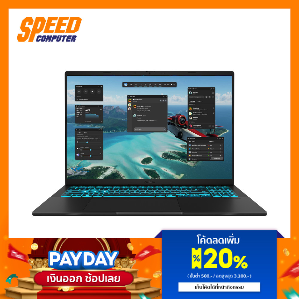 ASUS Vivobook V16 (V3607VM-RP524W) | RTX5060 Intel Core 5-210H Notebook (โน๊ตบุ๊ค) By Speed Computer