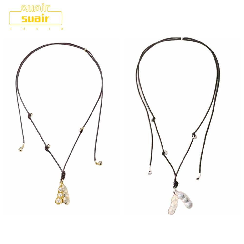 สร้อยคอมีดีไซน์พิเศษ Pea Pod ทำจากโลหะผสม สายยาว สไตล์แฟชั่น พร้อมให้เป็นของขวัญ
