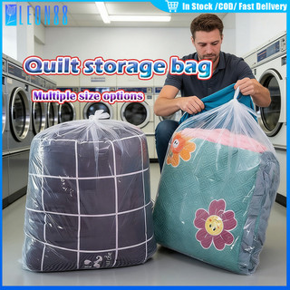 ของมาใหม่！ถุงพลาสติกใบใหญ่ 90*120CM สำหรับใส่ของ จัดเก็บ ใส่ผ้านวม ย้านบ้าน รับน้ำหนักใหญ่สุด15KG