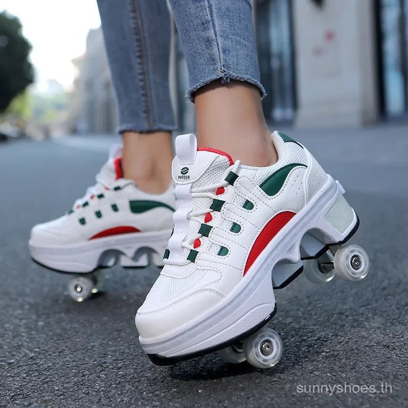 Deformable Roller Skates 4 ล้อ สําหรับทุกวัย พร้อมให้เป็นของขวัญพิเศษ S6MZ