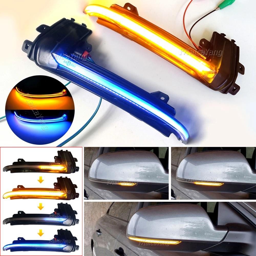 LED แบบไดนามิกไฟเลี้ยวไหลน้ํา Blinker สําหรับ Audi A4 A5 B8.5 B8 RS5 RS3 A3 8P S5 RS4 A6 Q3 A8 8K ไฟ