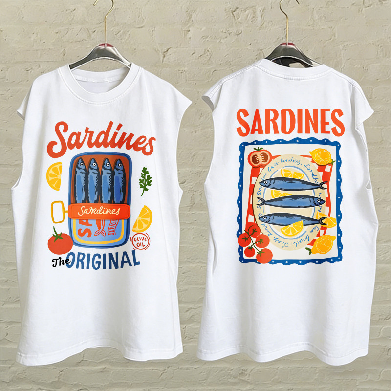 Sea.Tee แขนกุด Oversize ผ้าคอตตอน 100%  "SANDINES" เสื้อกีฬา แฟชั่น สบายนุ่ม ไซส์ S-3XL