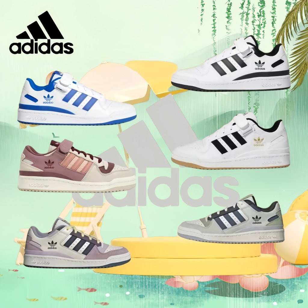 ของแท้ 100% Adidas Originals Forum 84 Low รองเท้ากีฬาใหม่ รองเท้าวิ่ง 6 สี