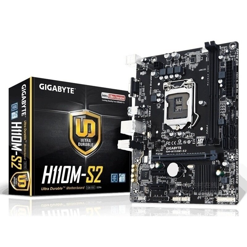 เมนบอร์ด Gigabyte/Gigabyte H110M-S2 H110M-DS2 1151 พิน DDR4