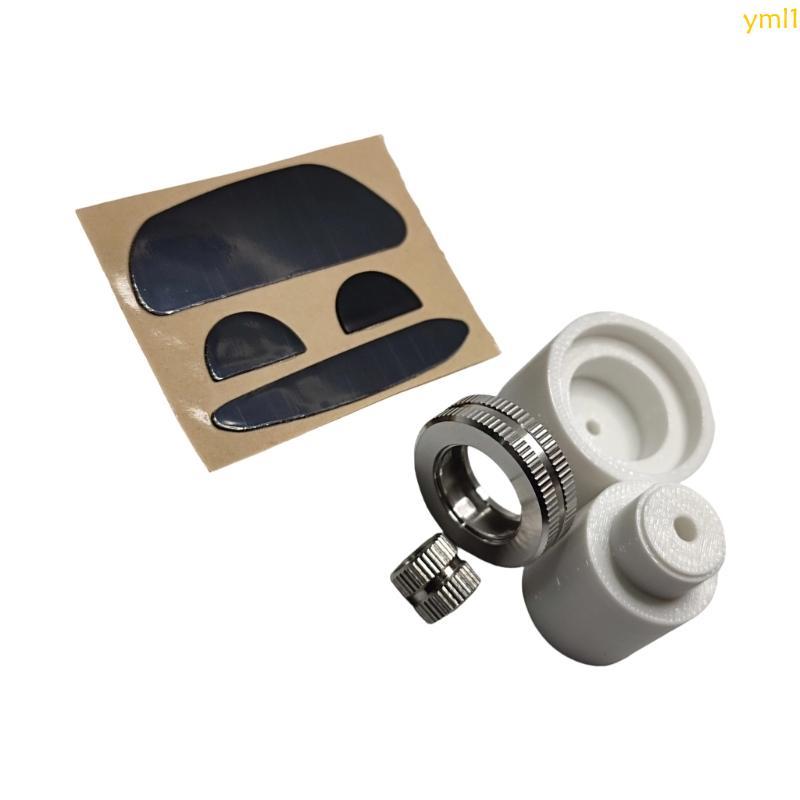 Yml1 Silver Mouse Wheel พร้อมสเก็ต Glides Feet Pad สําหรับเมาส์ MX 1S 2S