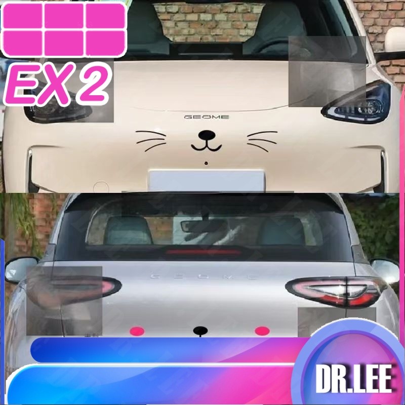[READY]GEELY EX2 MAX EV Decorative cat whiskers on the front and back geely ex2 pro Car decoration e