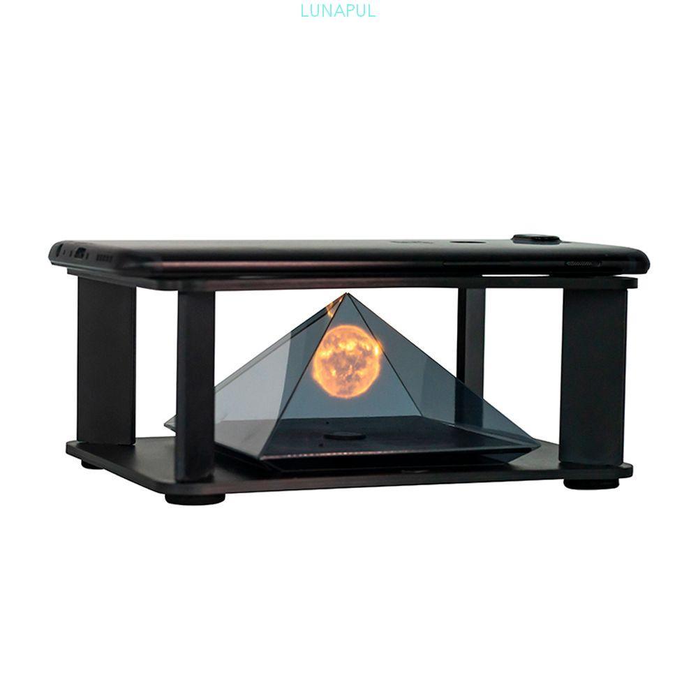 LUNAPUL 3D Holographic Projection นักเรียนการทดลองวิทยาศาสตร์ Handmade Pyramid Display Stands ของขวัญ DIY สมาร์ทโฟนโปรเจคเตอร์โฮโลแกรม