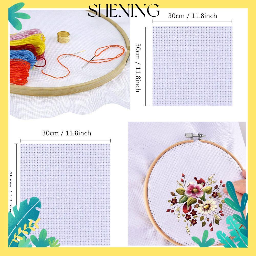 SHENING Aida Cloth Handcraft DIY Handmade เย็บปักถักร้อย Cross