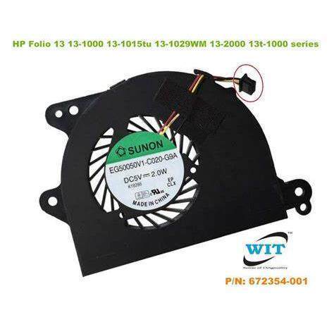 HP Folio 13-1000 13-1015tu 1029WM พัดลม EG50050V1-C020-G9A