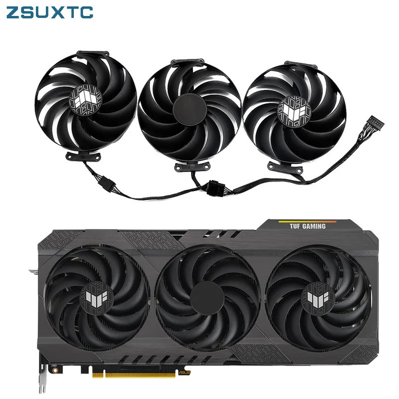 HL FD10015M12DRTX4090GPU หม้อน้ํา, พัดลมการ์ดกราฟิก, เหมาะสําหรับ Asus TUF RTX4090 4070 Ti SUPER GAM