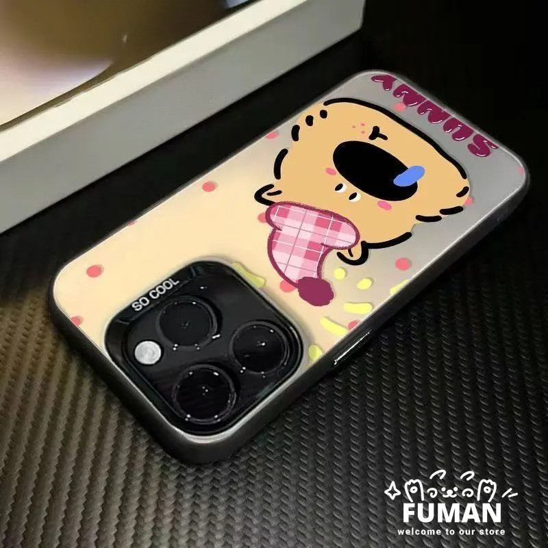 สุนัขน่ารักสีทึบสําหรับRealme Neo 7 GT6 GT 6T 5 Pro 6 3 Neo 6 5 V60 Pro V23 หมายเหตุ 60 50 C3 C2 C1 