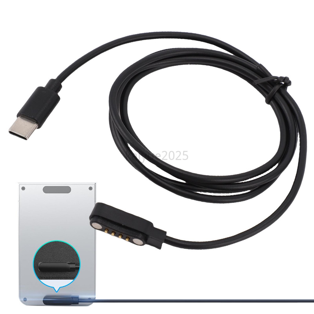 KYBD TYPE C Magnetic Charger CABLE 3.3FT เปลี่ยนสายชาร์จสําหรับ PLAUD Note/Plaud Note Pro AI เครื่องบันทึกเสียง
