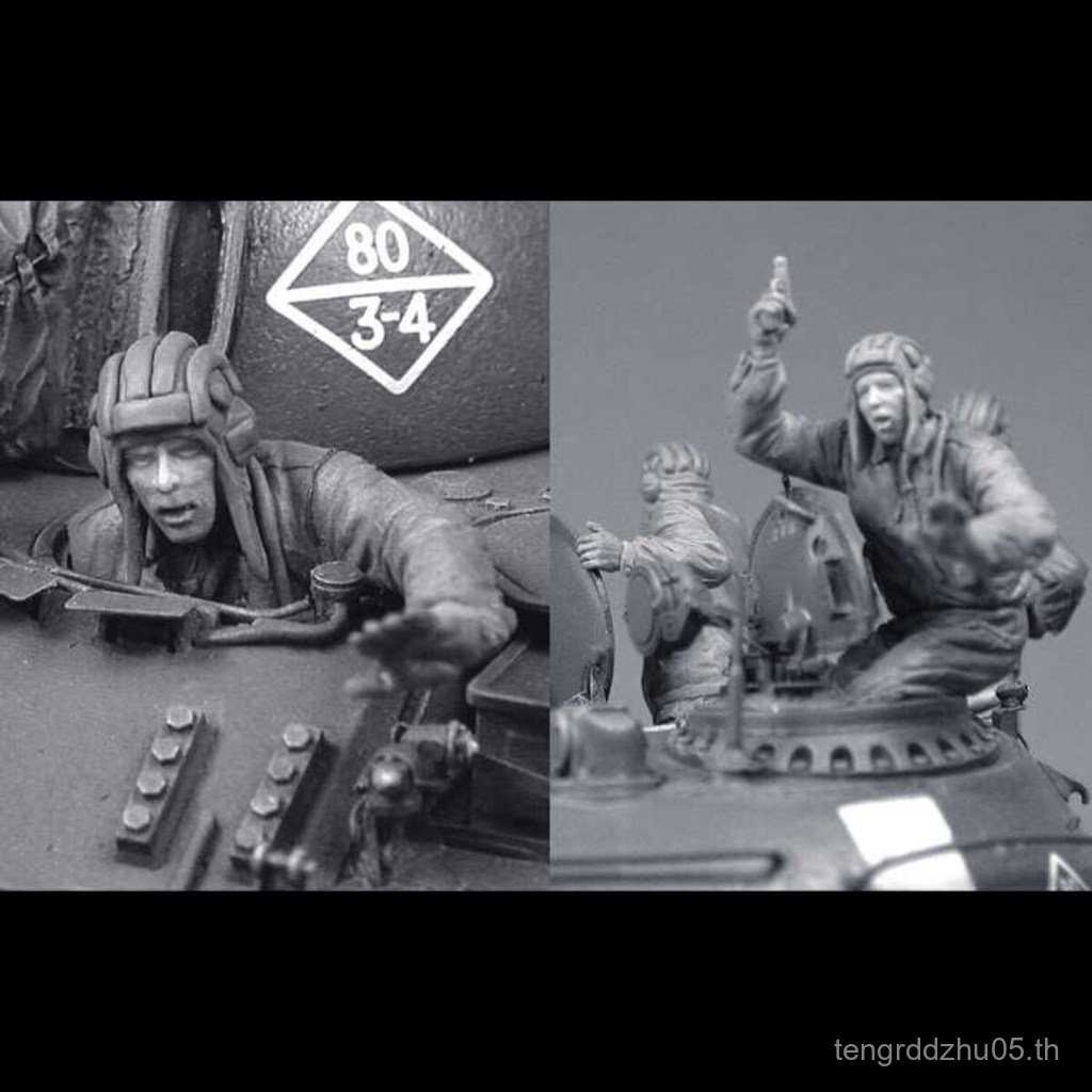 Yuanmoju GK 1/35 เรซิ่นรุ่นรัสเซียถังทหาร (2 คน) รูปสีขาวรุ่น 926R