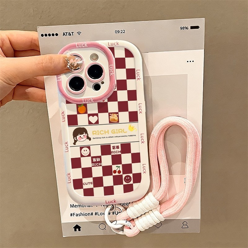 Case+สร้อยข้อมือRealme C63 C61 C53 C51 C51S C35 C33 C30 C30S C21Y C25Y C21 C20 C20A Narzo 60 50 50i 