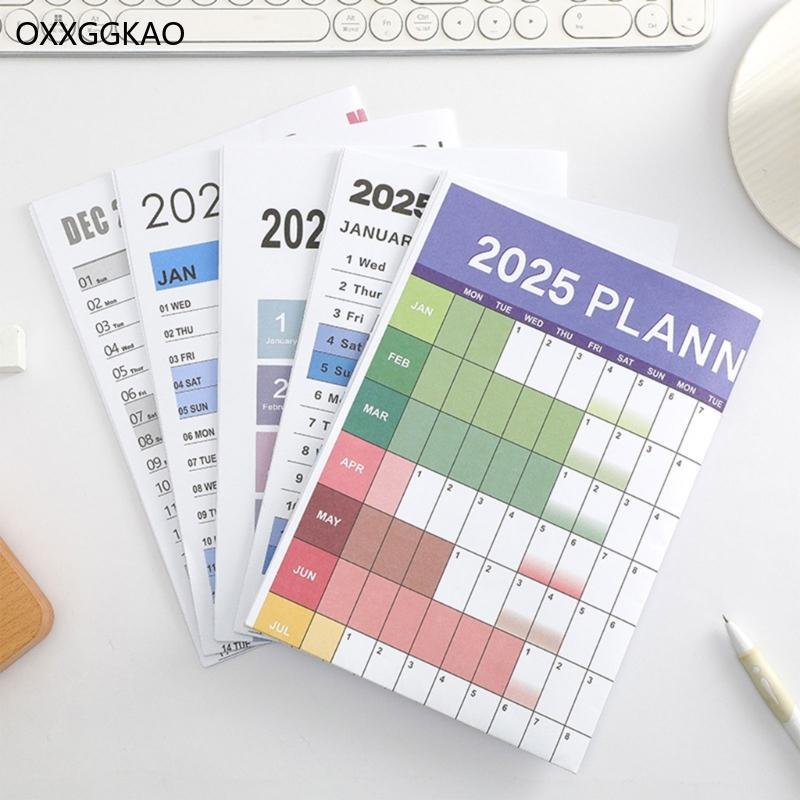 OXXGGKAO 2025 ปีวางแผนปฏิทิน Family Home Planner Calender 2025 Full Year Planner