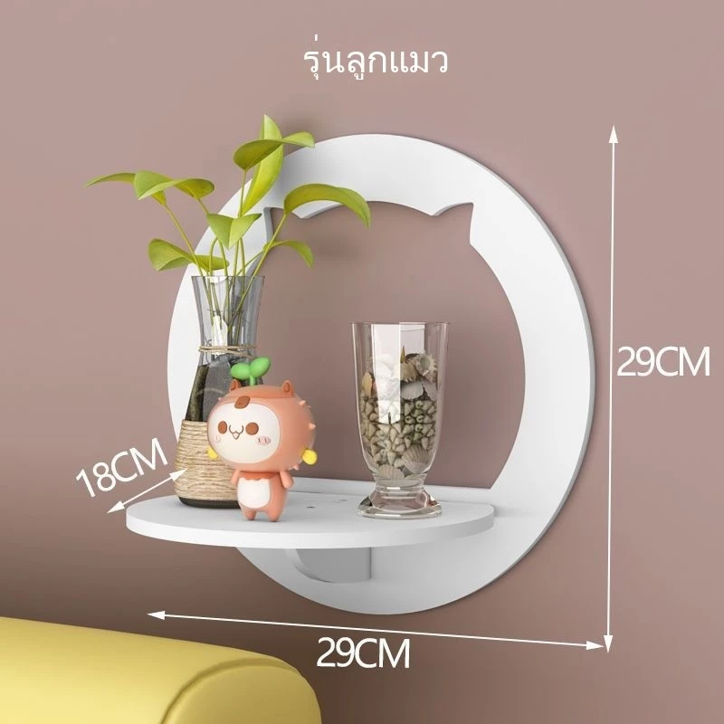 ชั้นวางติดผนังไม่ต้องเจาะรู ชั้นวางพระพุทธรูป สไตล์มินิมอล thumbnail 8