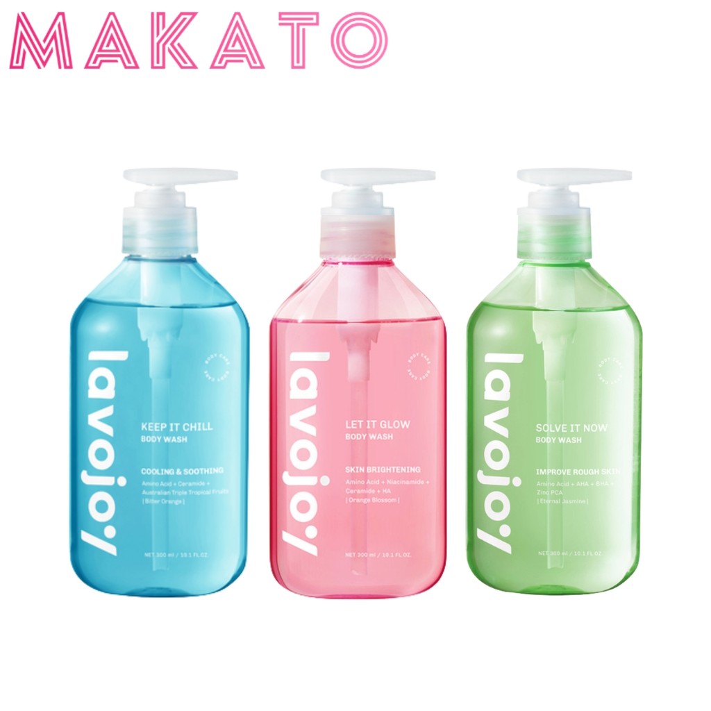 lavojoy Body Wash ลาโวจอย เจลอาบน้ำ อ่อนโยน ไม่แห้งตึง สัมผัสนุ่ม กลิ่นหอม มี 3 สูตร ขนาด 300 ml