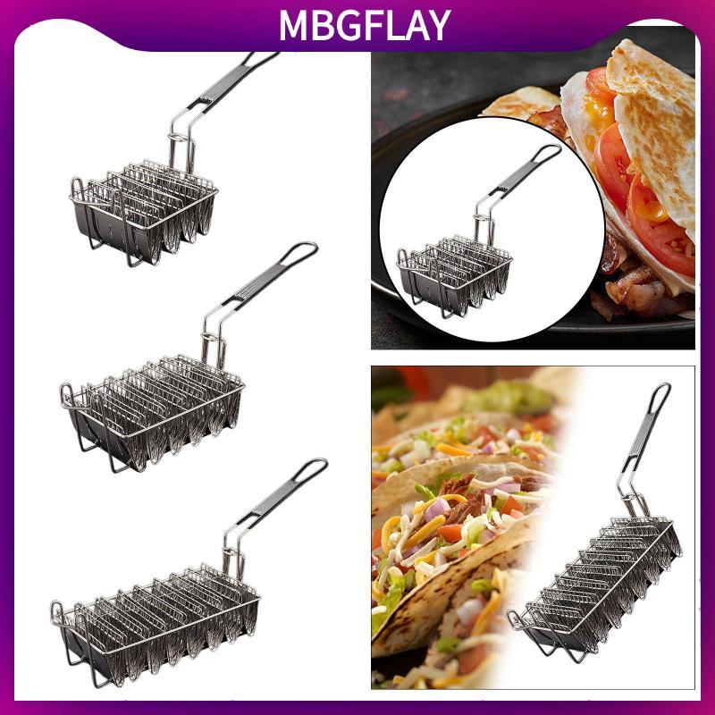 [mbgflay] Taco Basket Taco Rack Fryer Taco Shell Fryer สําหรับร้านอาหาร Home Kitchen