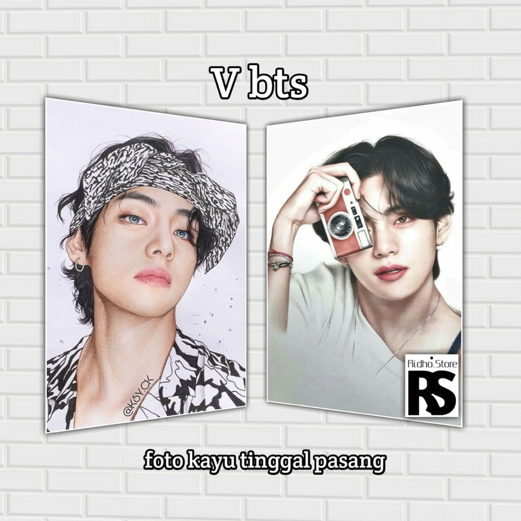 V bts / โปสเตอร์ bts ขนาดใหญ่ / ตกแต่งผนังความงาม / taehyung bts