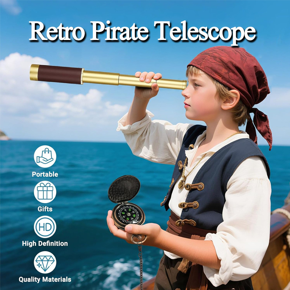 กล้องส่องทางไกลตาเดียว PIRATE 25X30 กล้องดูนก กล้องส่องนก กล้องส่องระยะไกล BinocularsRoyal Navy Monocular