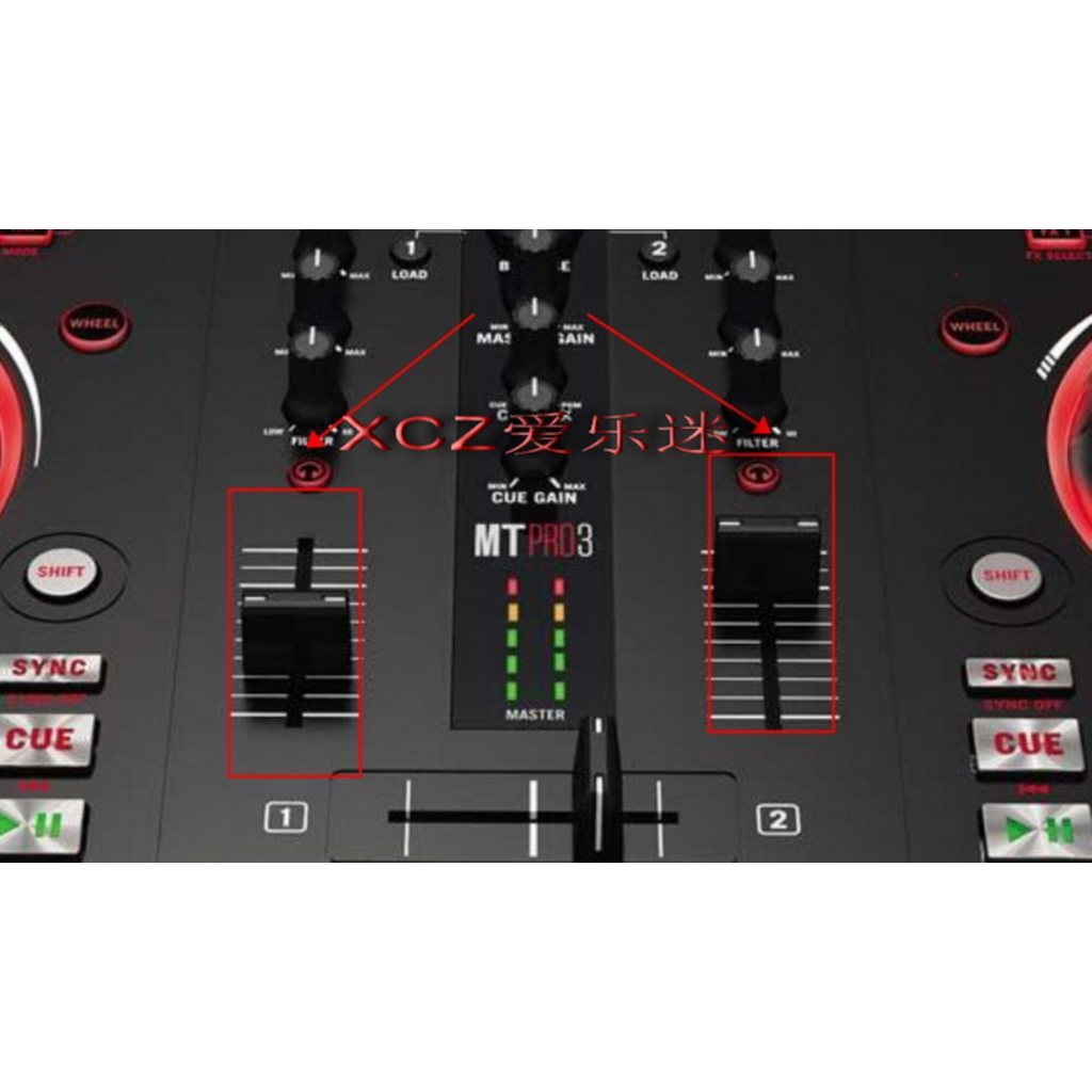 1pcs Original NUMARK Luma N4 Mixstream/Mixtrack MTPRO3 Numark Mixtrack Pro II fader push rod cap pot