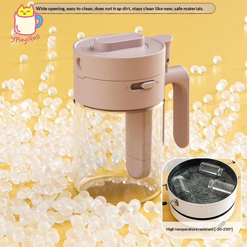 [YPU] ห้องครัวในครัวเรือน Heartnake-Proof Seasoning Jarเกลือคอนเทนเนอร์ 2 In 1 แก้วขวดเครื่องเทศช้อนแยกแก้วปรุงรสสามารถมนนคส combedท - รูปที่ 5