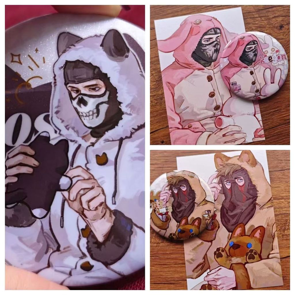 เข็มกลัด Konig Tinplate เกม CoD - สำหรับกระเป๋า เป้ และอุปกรณ์ตกแต่ง