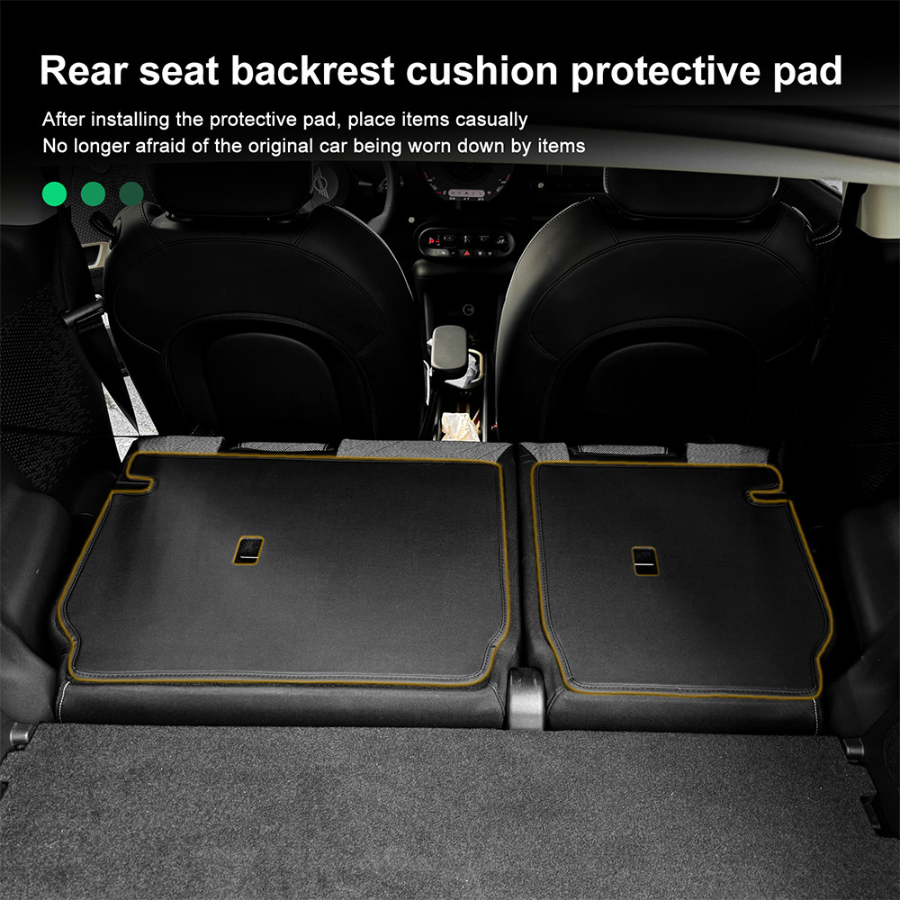 สําหรับ MINI J01 2024 2025 cooper E cooper SE ที่นั่งด้านหลัง Kick Pads การปรับเปลี่ยนอุปกรณ์เสริมในรถยนต์ ราคา ถูกที่สุด ดีลบีเคเค แกลเลอรีภาพที่ 4