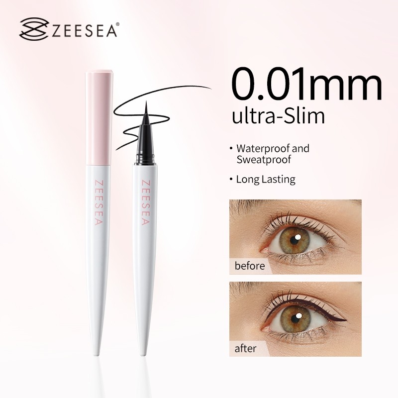 ZEESEA 0.01mm Liquid Eyeliner Waterproof Long Lasting Eye Makeup Quick-Dry Black