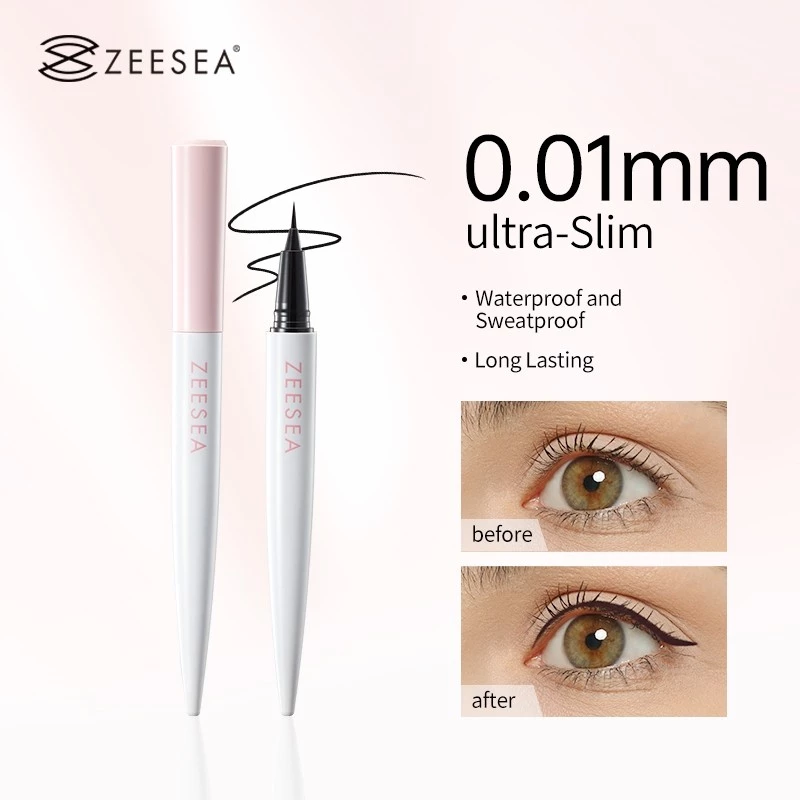ZEESEA 0.01mm Liquid Eyeliner Waterproof Long Lasting Eye Makeup Quick-Dry Black
