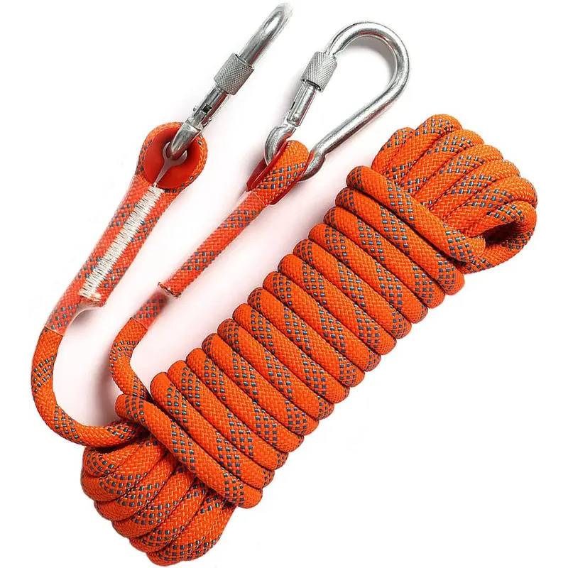 10mm Outdoor Climbing Rope Static Rock Climbing Rope, Tree Climbing Rappelling Rope, Escape Nylon Ro