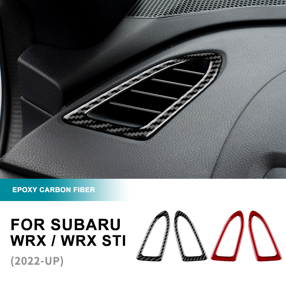 สําหรับ Subaru WRX WRX STI 2022-2025 Dashboard ด้านข้าง Vent กรอบคาร์บอนไฟเบอร์การปรับเปลี่ยนภายในอะ