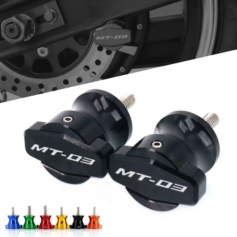สําหรับ YAMAHA MT-03 MT-25 MT03 MT25 MT 03 MT 25 รถจักรยานยนต์ CNC กรอบขาตั้ง M6 สกรู sliders Swinga