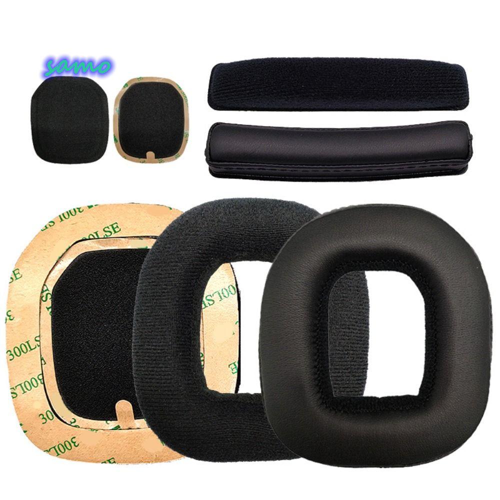 SAMO 1 คู่แผ่นรองหูฟังหูฟังชุดหูฟังสําหรับเล่นเกมปรับแต่งแผ่นโฟมฟองน้ําโฟมสําหรับ A40 A50 Gen3 Gen4
