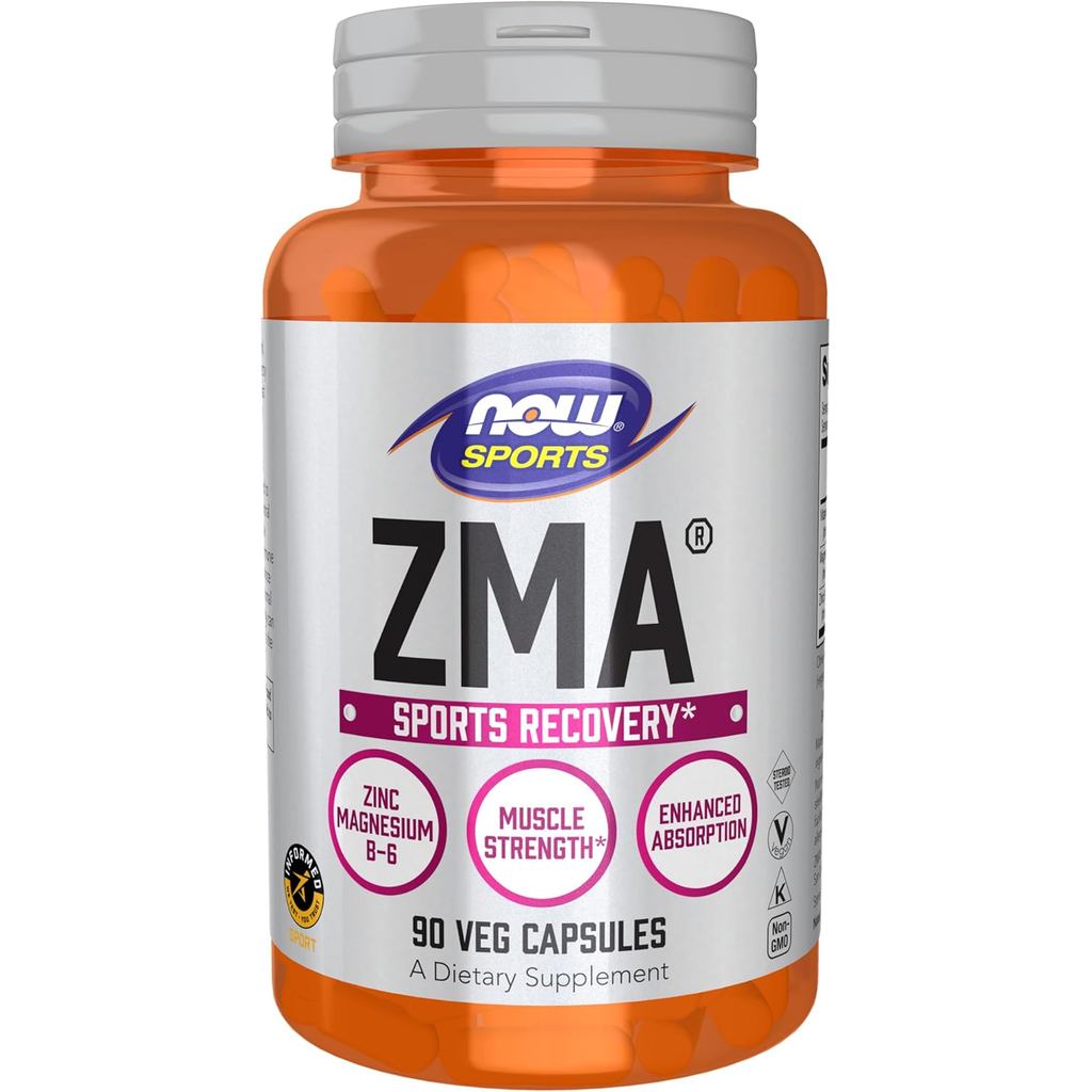 NOW s Sports Nutrition, ZMA (สังกะสี, แมกนีเซียมและวิตามินบี-6), การดูดซึมที่เพิ่มขึ้น, การกู้คืนกีฬ