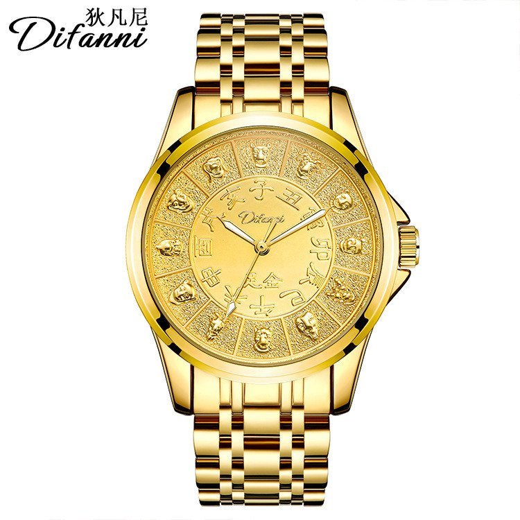 Dulunwe ของแท้ Zodiac Automatic Mechanical Watch Men-Waterproof | สายเหล็ก | ขายตรงจากโรงงาน