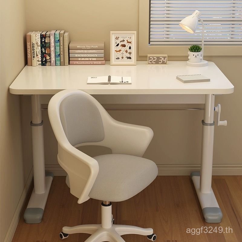 โมเดิร์นสํานักงานโต๊ะคอมพิวเตอร์เขียนบ้านโต๊ะเรียนโต๊ะนักเรียนห้องนอนสก์ท็อปยกที่เรียบง่าย 3N8N