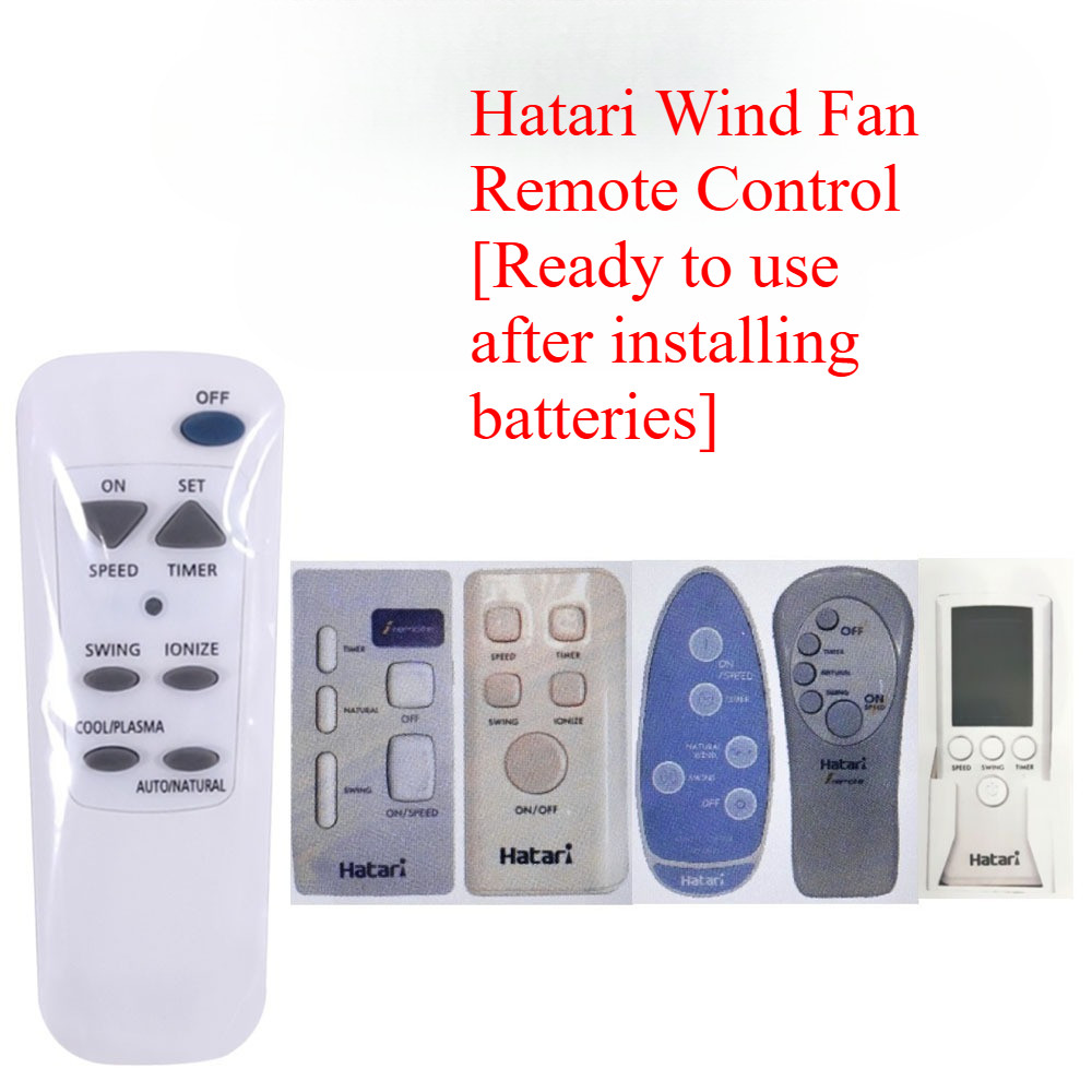 ใหม่เปลี่ยนรีโมทสําหรับ Hatari Fan Works Remotely All Hatari Fan Controls Hatari ใช้กับรีโมทพัดลม Ha
