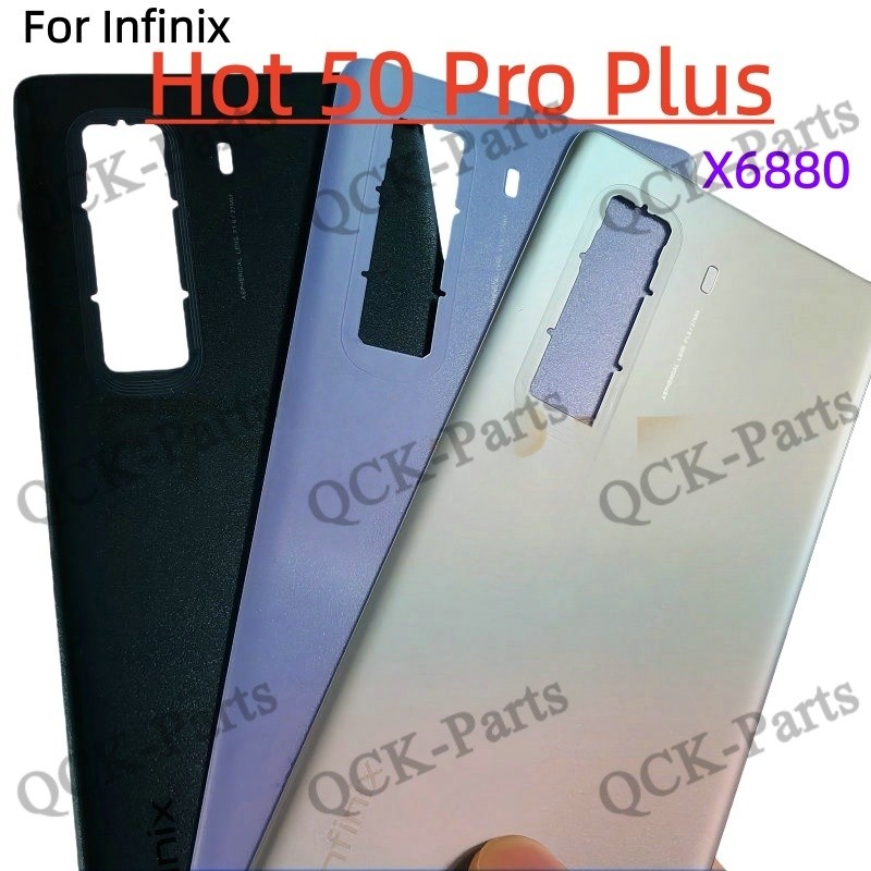 สําหรับ Infinix hot 50 pro plus X6880 แบตเตอรี่แก้วฝาหลังด้านหลังประตูกรณีอะไหล่
