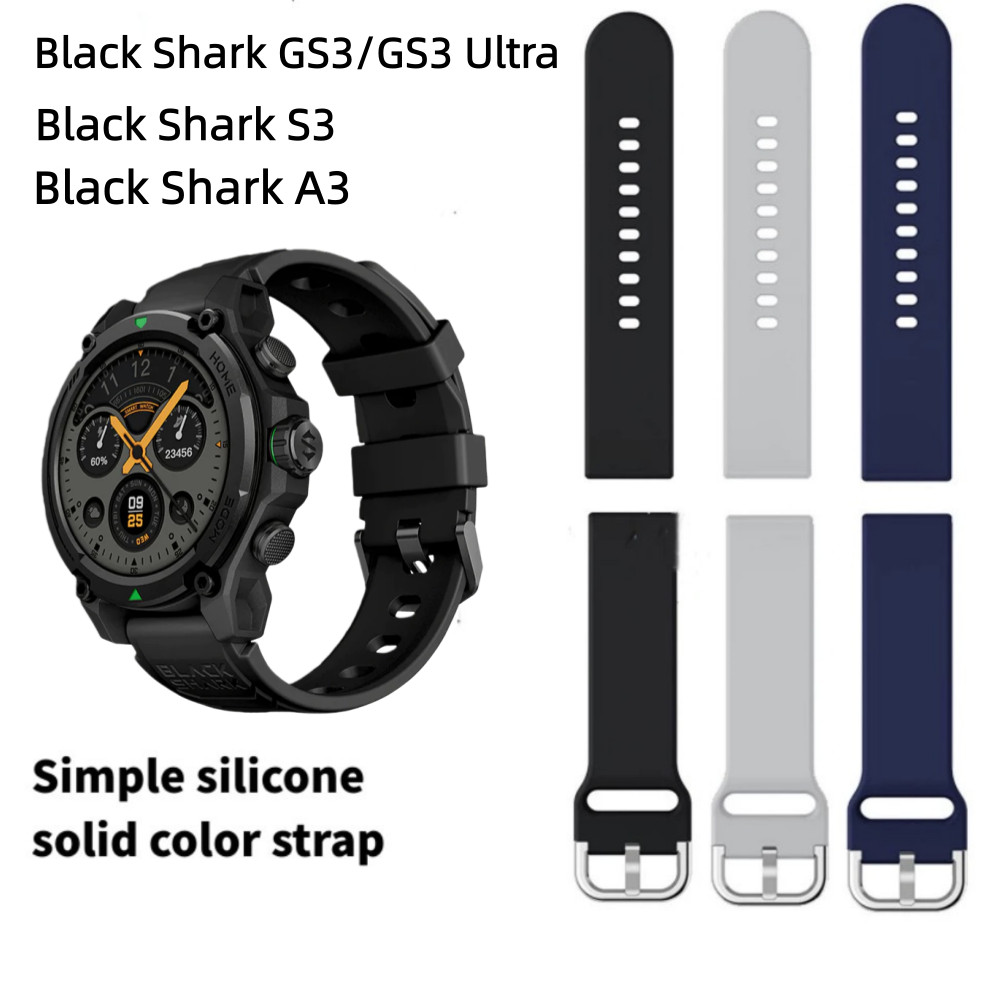 สายซิลิโคนสําหรับ Black Shark GS3/GS3 Ultra สายนาฬิกา Black Shark S3 สายนาฬิกา Black Shark A3 สายนาฬ